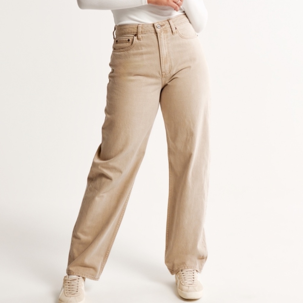 Abercrombie and finch curve love high-rise taper mom jean
